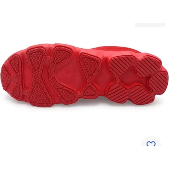 RBX Size 7 Athletic Mesh Lace Up Running Sneakers Shoes Red - Picture 9 of 9
